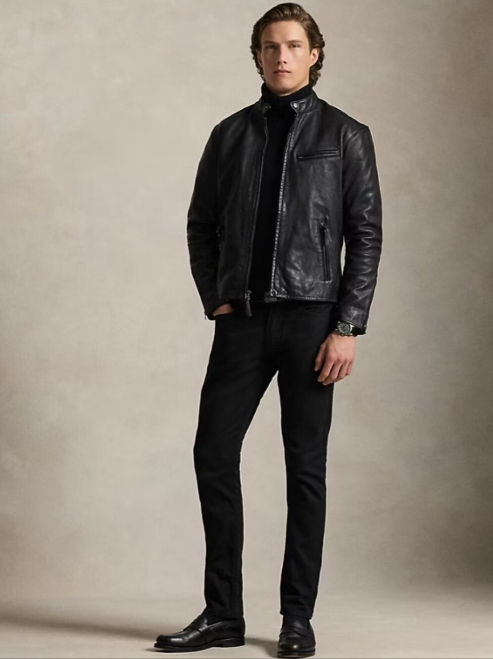 Vintage Danier Black Leather  Jacket